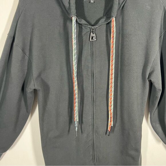 Magnlens Women’s Size Large Black Elastic Waist Pocket Zip Paracord Jumpsuit - Picture 7 of 16